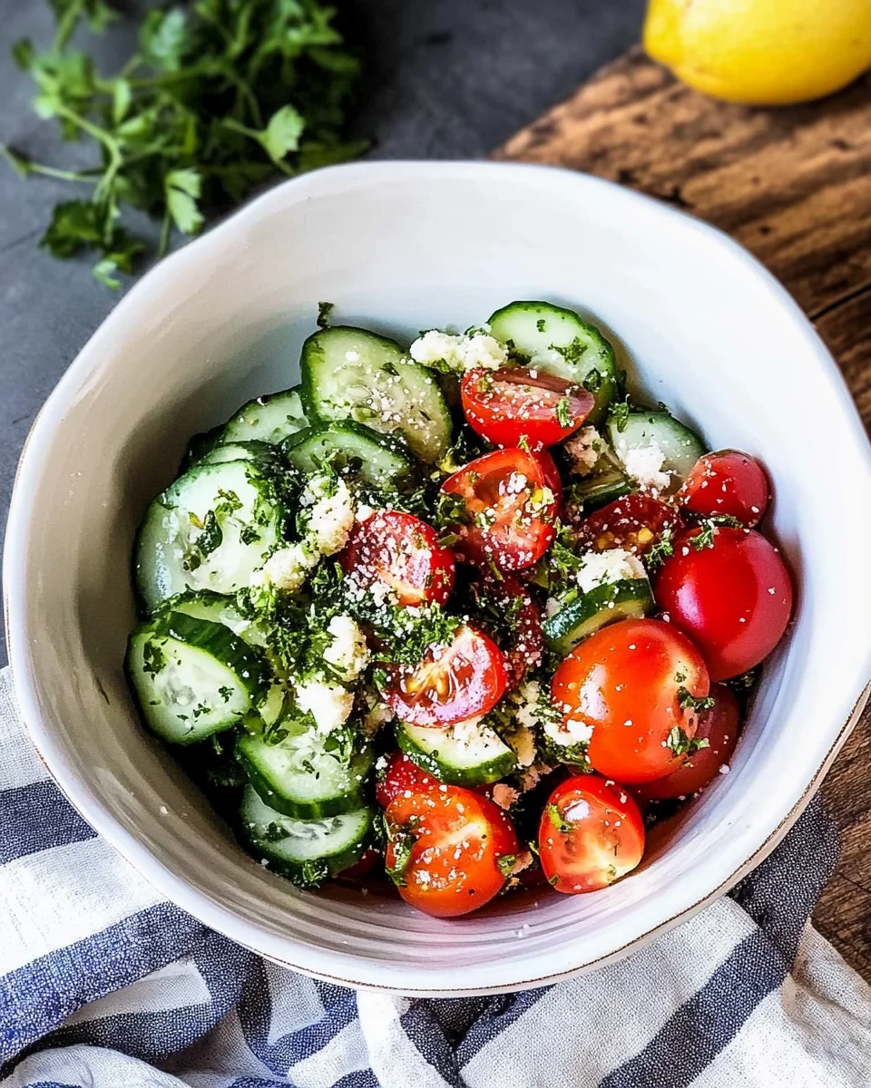 Cucumber Tomato Salad Cucumber