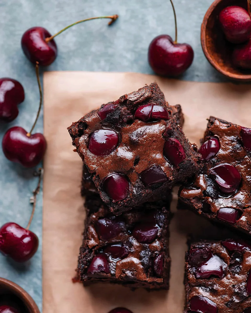 Roasted Chocolate Cherry Brownies Roasted