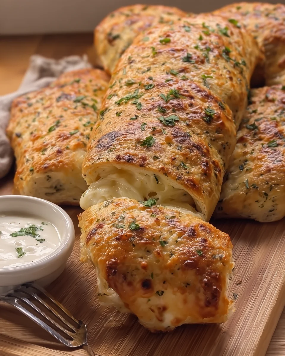 SOFT ALFREDO CHICKEN BREAD