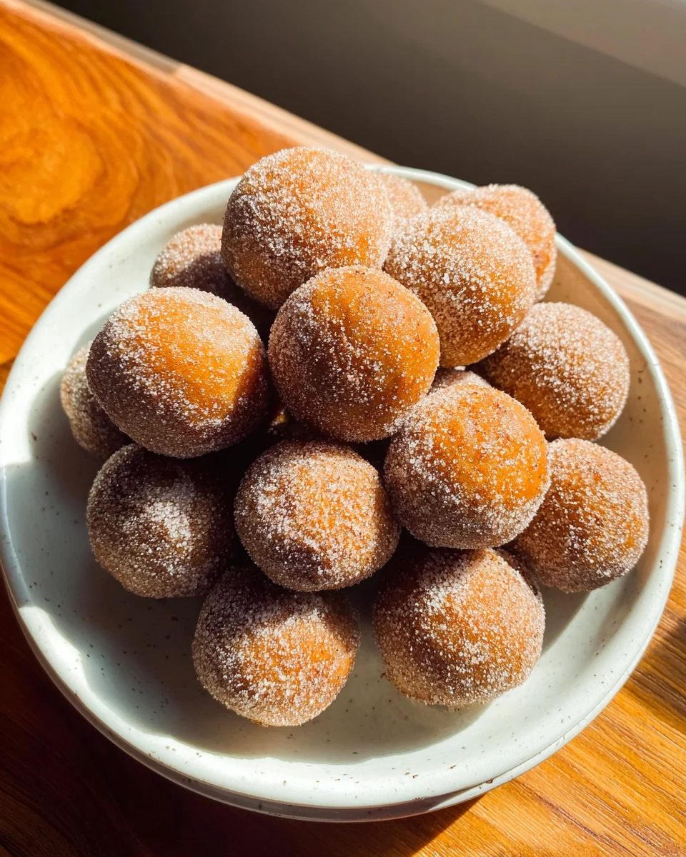 Cinnamon Sugar Pumpkin Donut Holes Cinnamon