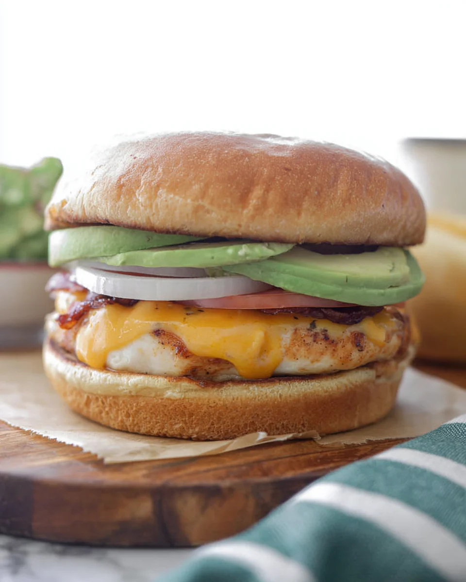 Cheddar Ranch Chicken Burgers Cheddar