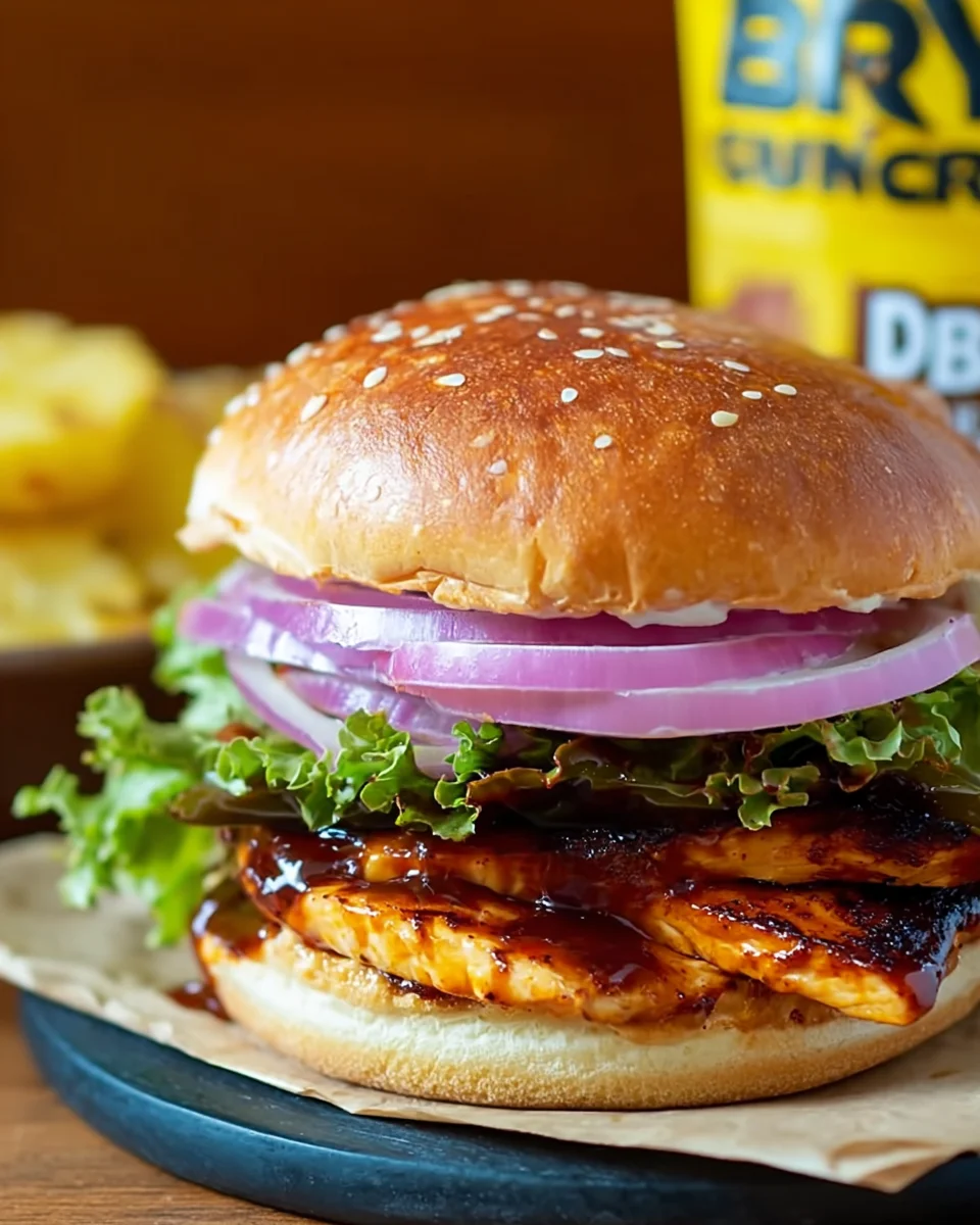 Hawaiian BBQ Chicken Sandwiches Hawaiian