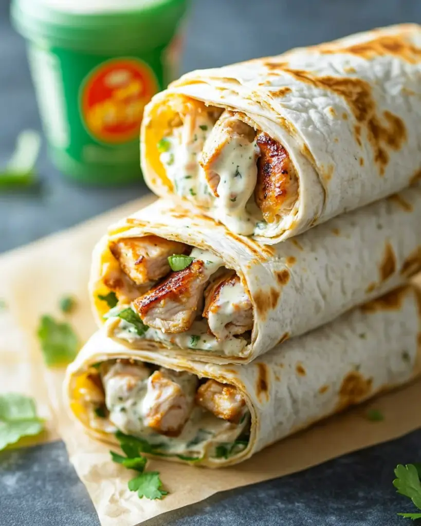 Healthy Grilled Chicken Ranch Wraps Healthy Grilled Chicken Ranch Wraps