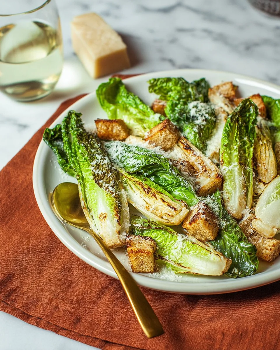 Grilled Caesar Salad Grilled