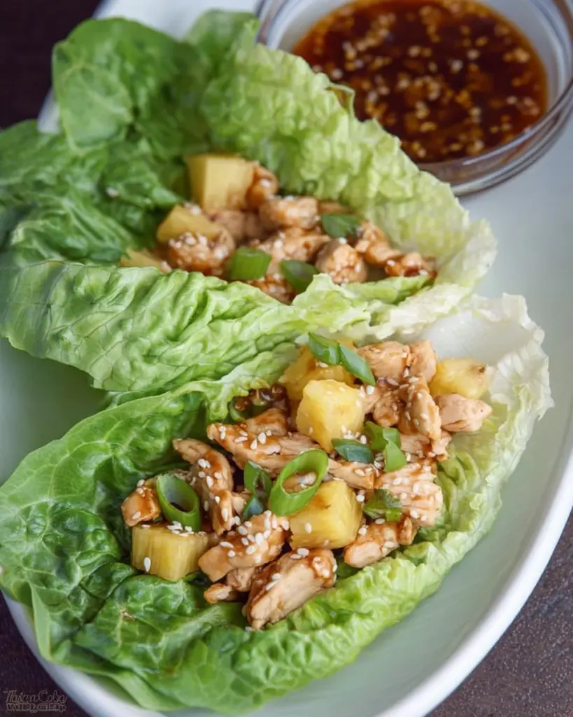 Teriyaki Chicken Lettuce Wraps