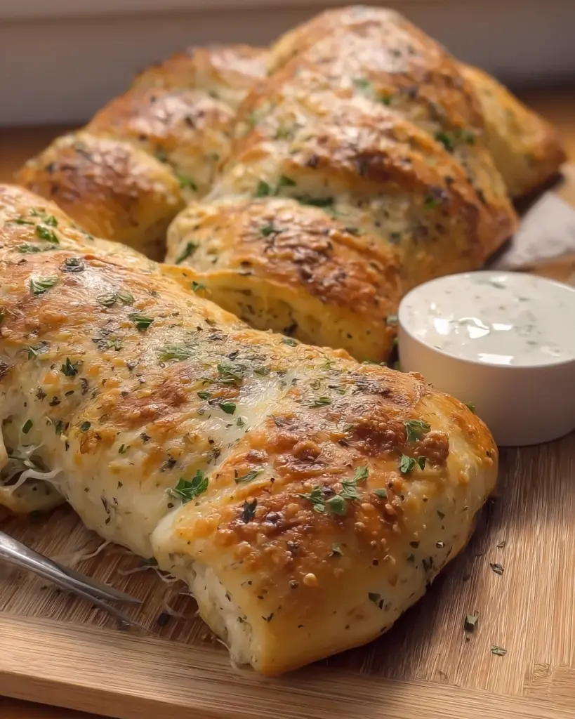 SOFT ALFREDO CHICKEN BREAD