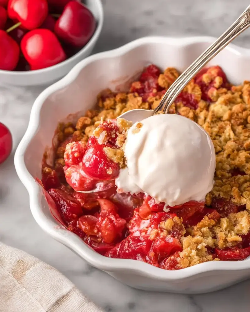 Homemade Cherry Crumble Homemade Cherry Crumble