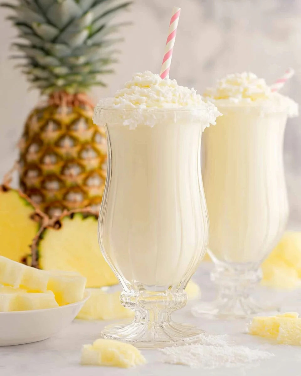 Pina Colada Milkshakes Recipe Pina