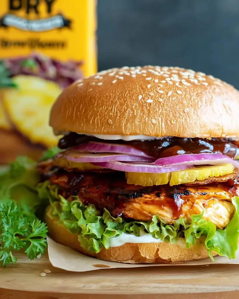 Hawaiian BBQ Chicken Sandwiches Hawaiian BBQ Chicken Sandwiches