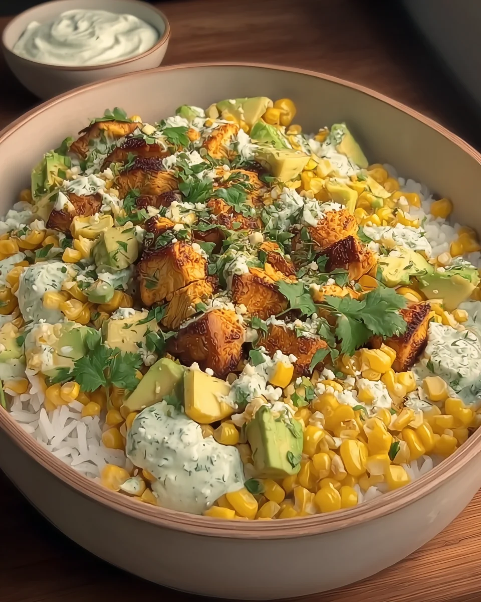 Street Corn Chicken Rice Bowl Street