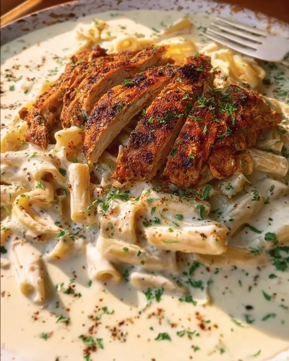 Grilled Chicken Alfredo Pasta Grilled