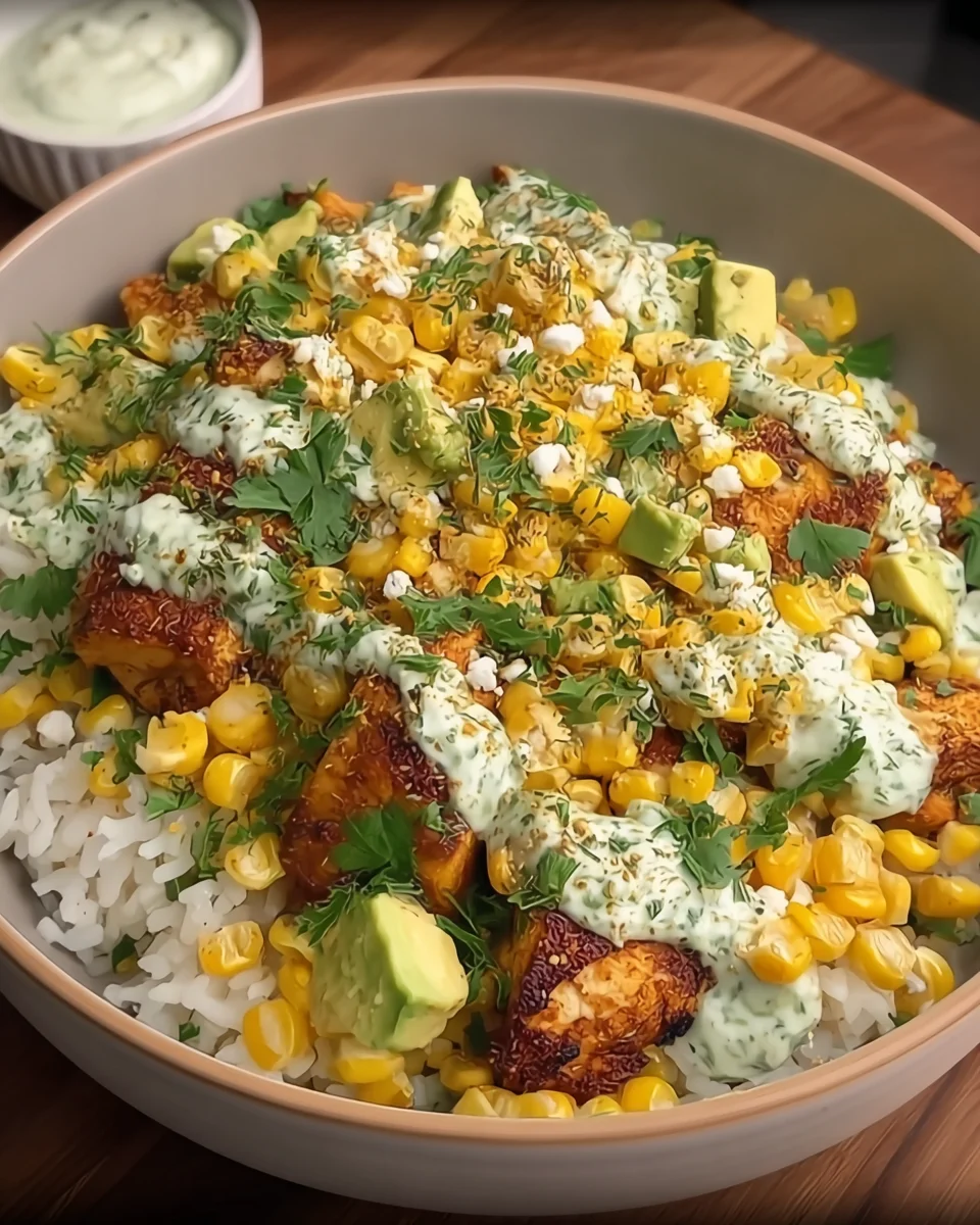 Street Corn Chicken Rice Bowl Street