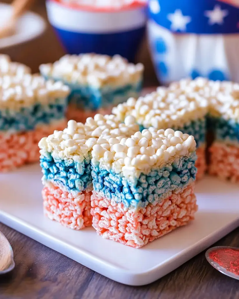 4th of July Rice Krispie Treats