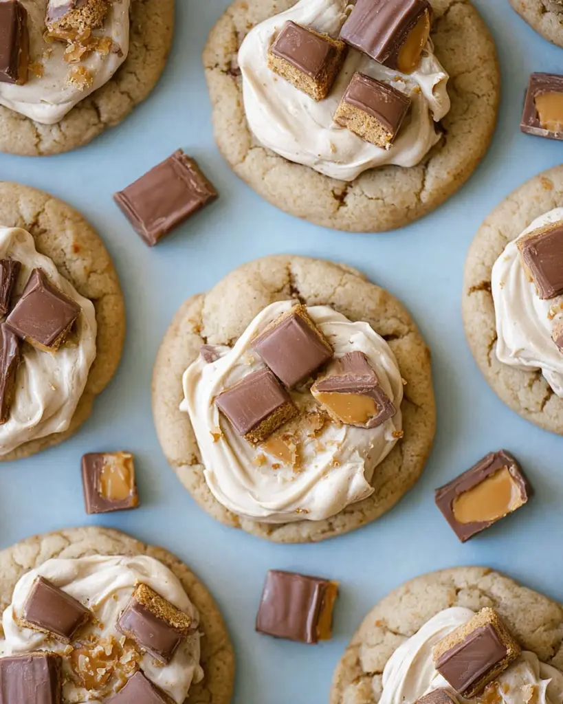 Crumbl Snickers Peanut Butter Cookies