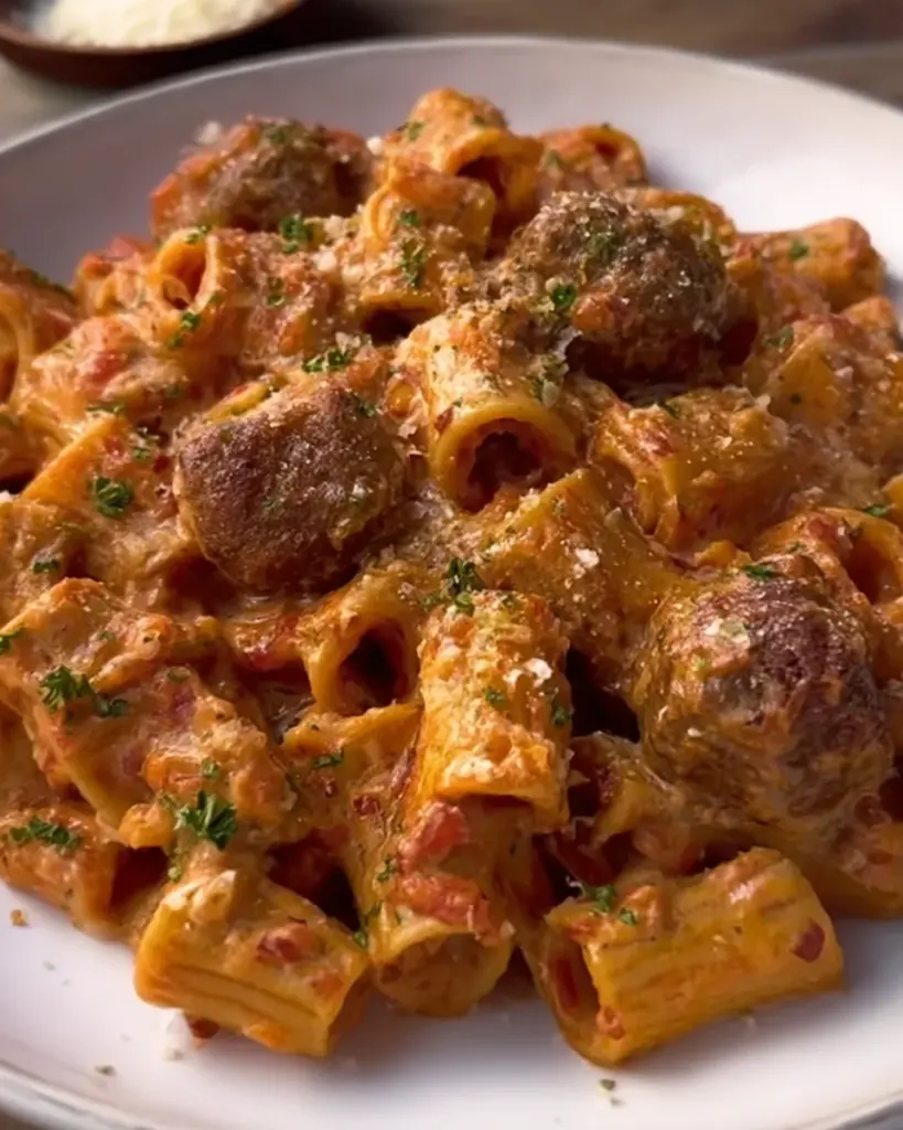 Creamy Meatball Pasta Creamy Meatball Pasta