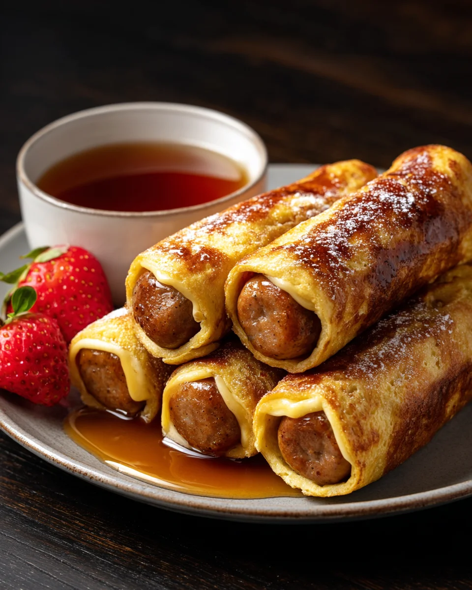 Sausage French Toast Roll-Ups Sausage