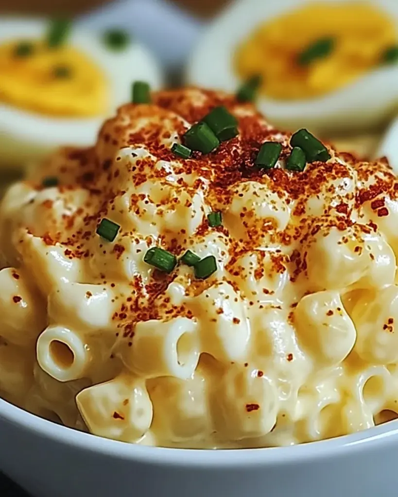 Deviled Egg Macaroni Salad