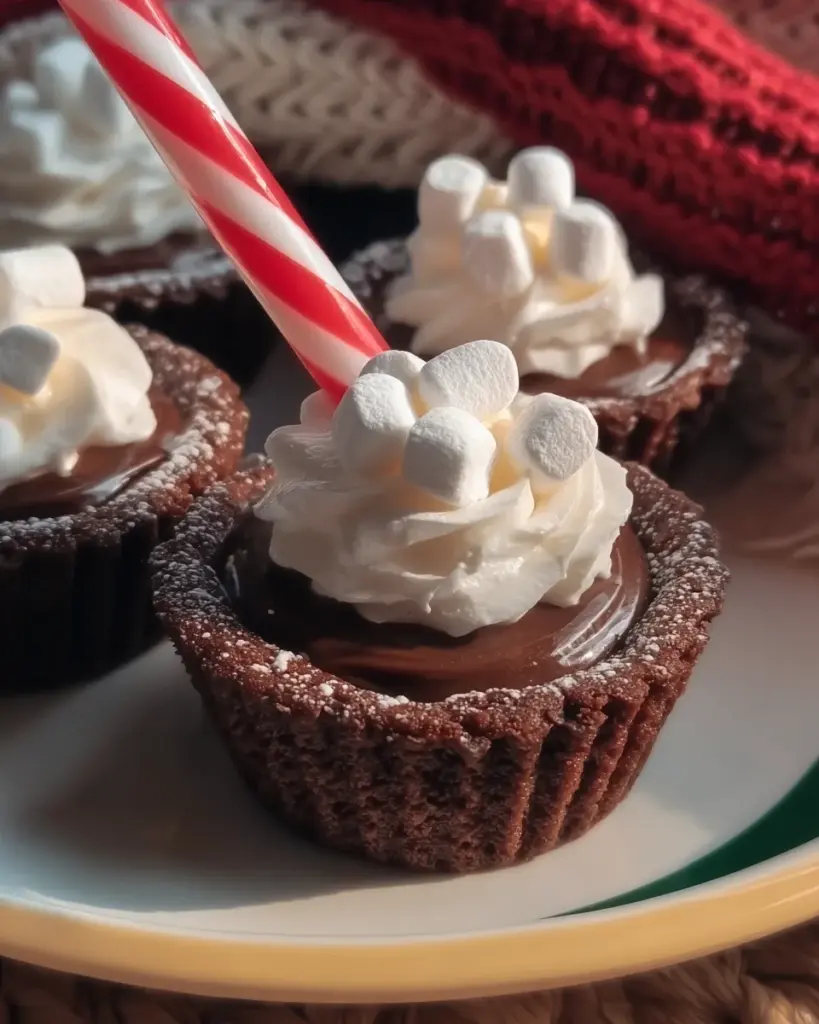 Hot Chocolate Brownie Cups Hot Chocolate Brownie Cups