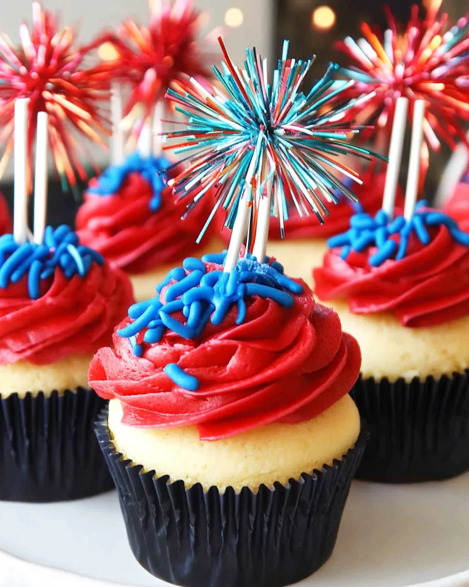 Fireworks Cupcakes Fireworks