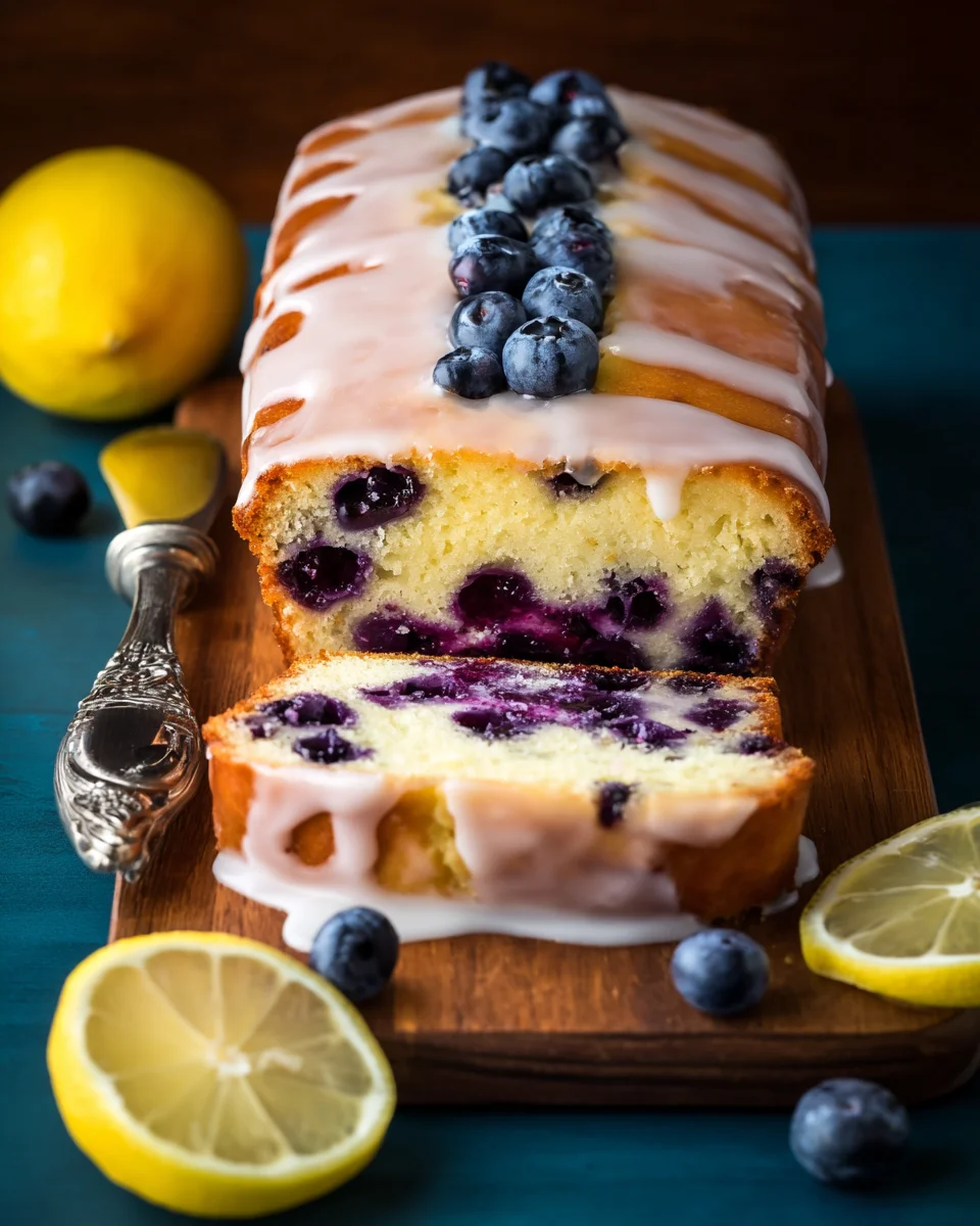 Lemon Blueberry Yogurt Loaf Lemon