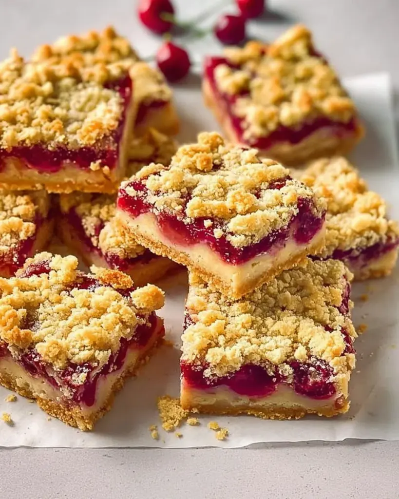 Tart Cherry Cheesecake Crumb Bars Tart Cherry Cheesecake Crumb Bars