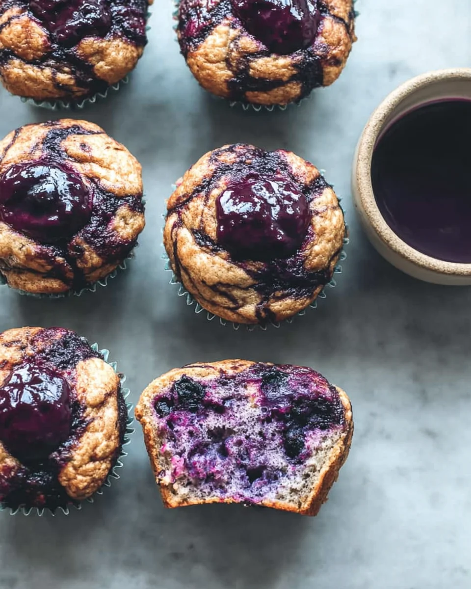 Cardamom-Spiced Blueberry Jam Muffins Cardamom-Spiced