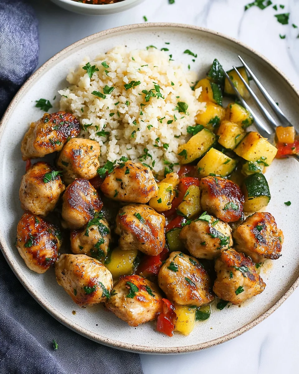 15-Minute Garlic Butter Chicken Bites 15-Minute