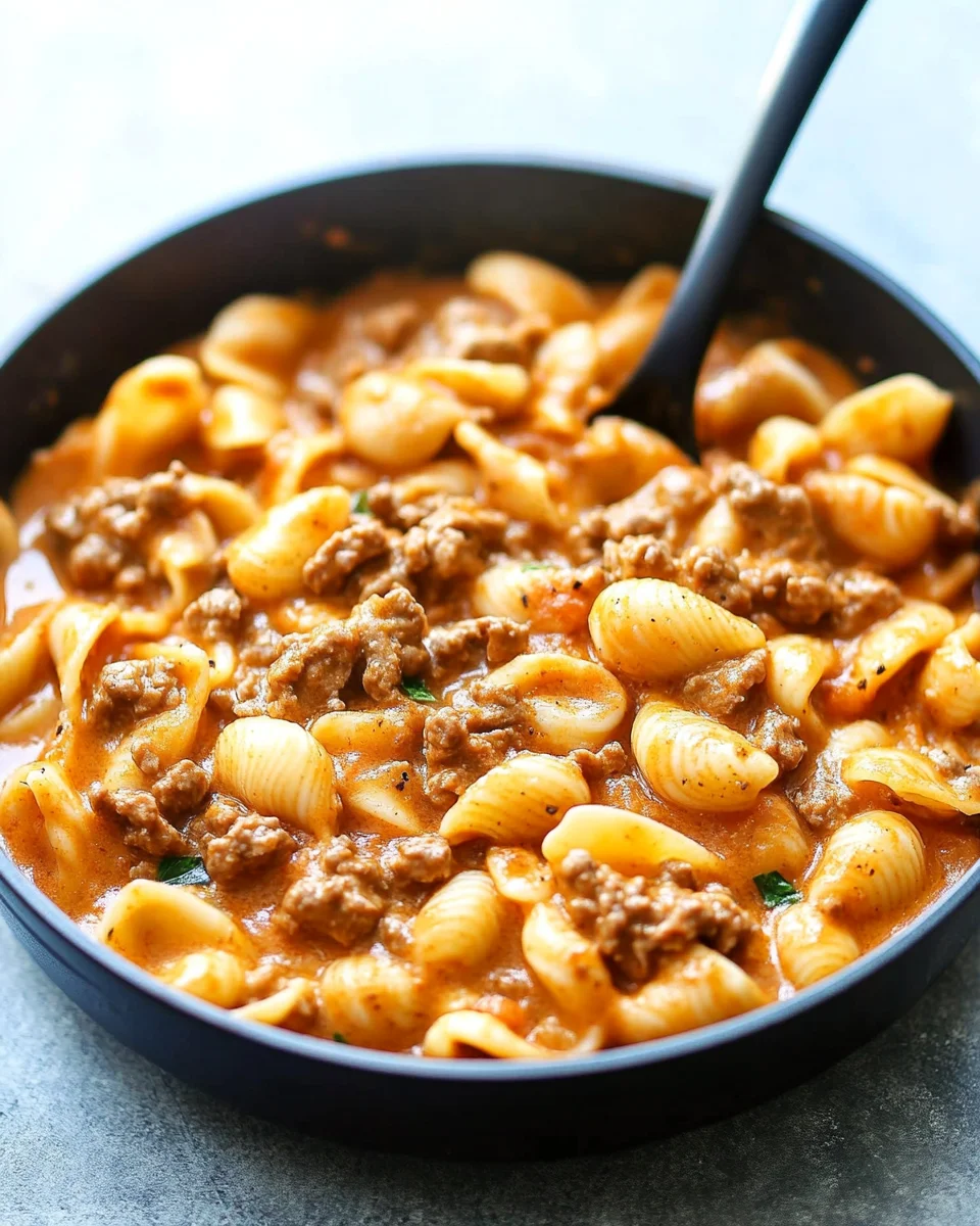 Creamy Beef and Shell Creamy