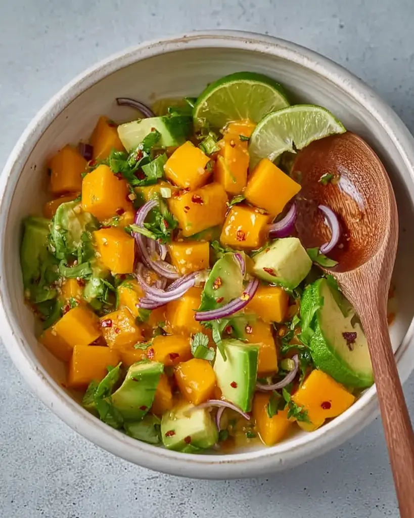 Mango Salad with Lime Dressing Mango Salad with Lime Dressing