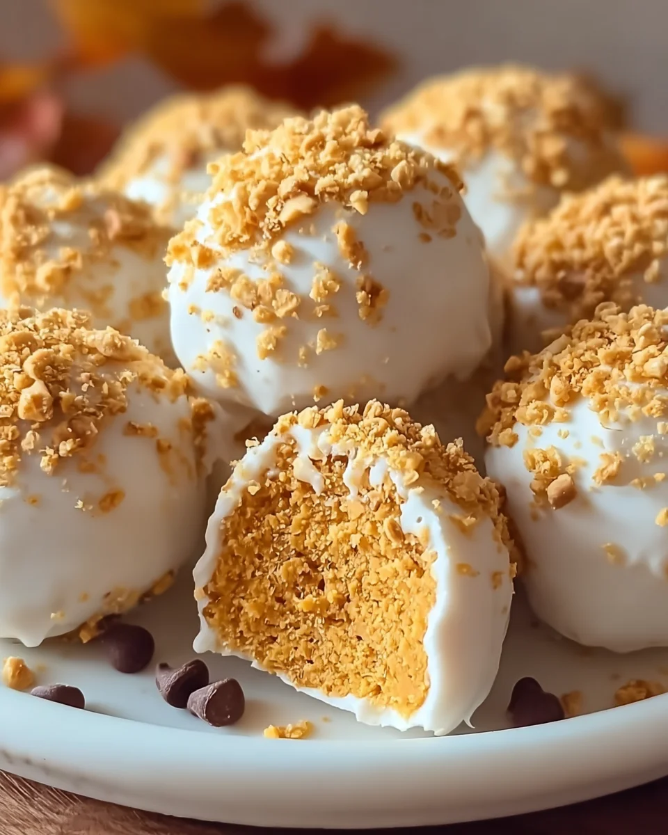 No Bake Pumpkin Cheesecake Balls No