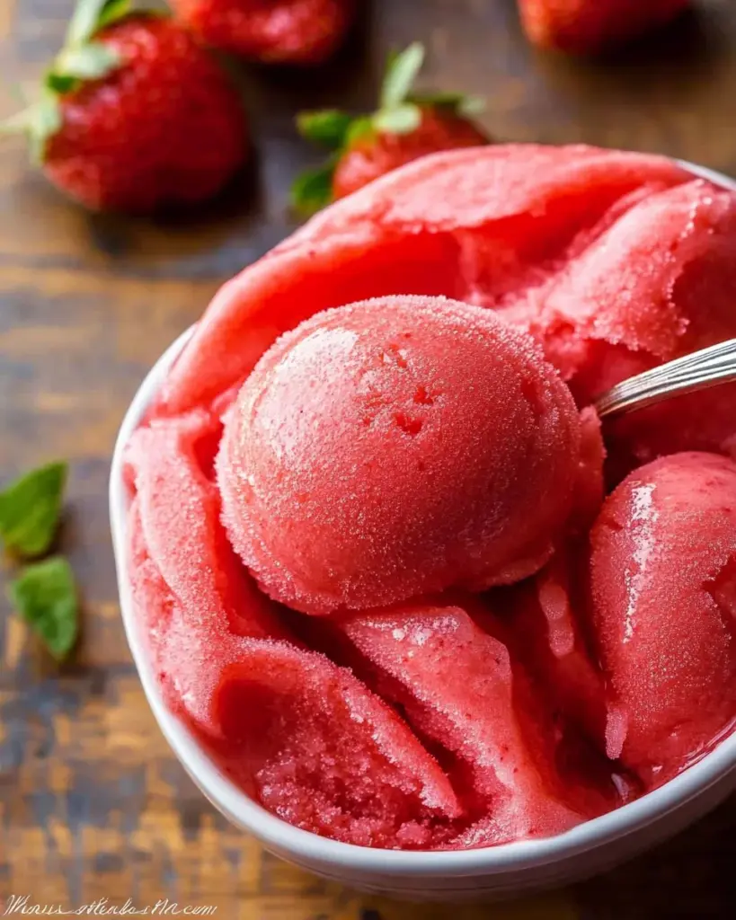 Strawberry Sorbet Recipe