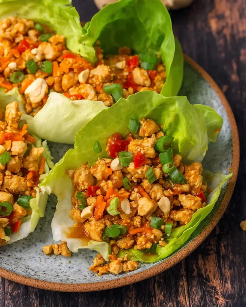 Asian Chicken Lettuce Wraps