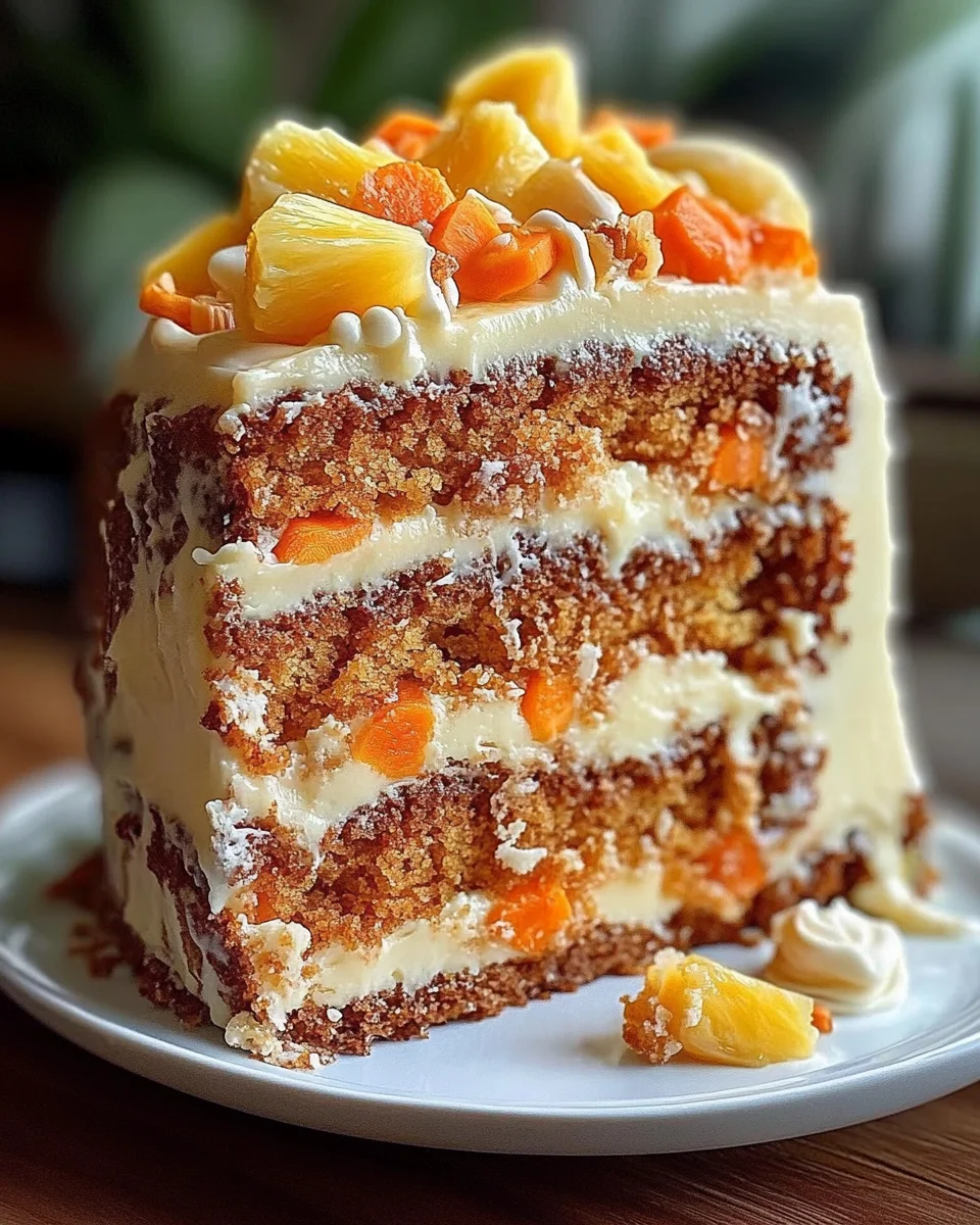 Hawaiian Carrot Pineapple cake Hawaiian