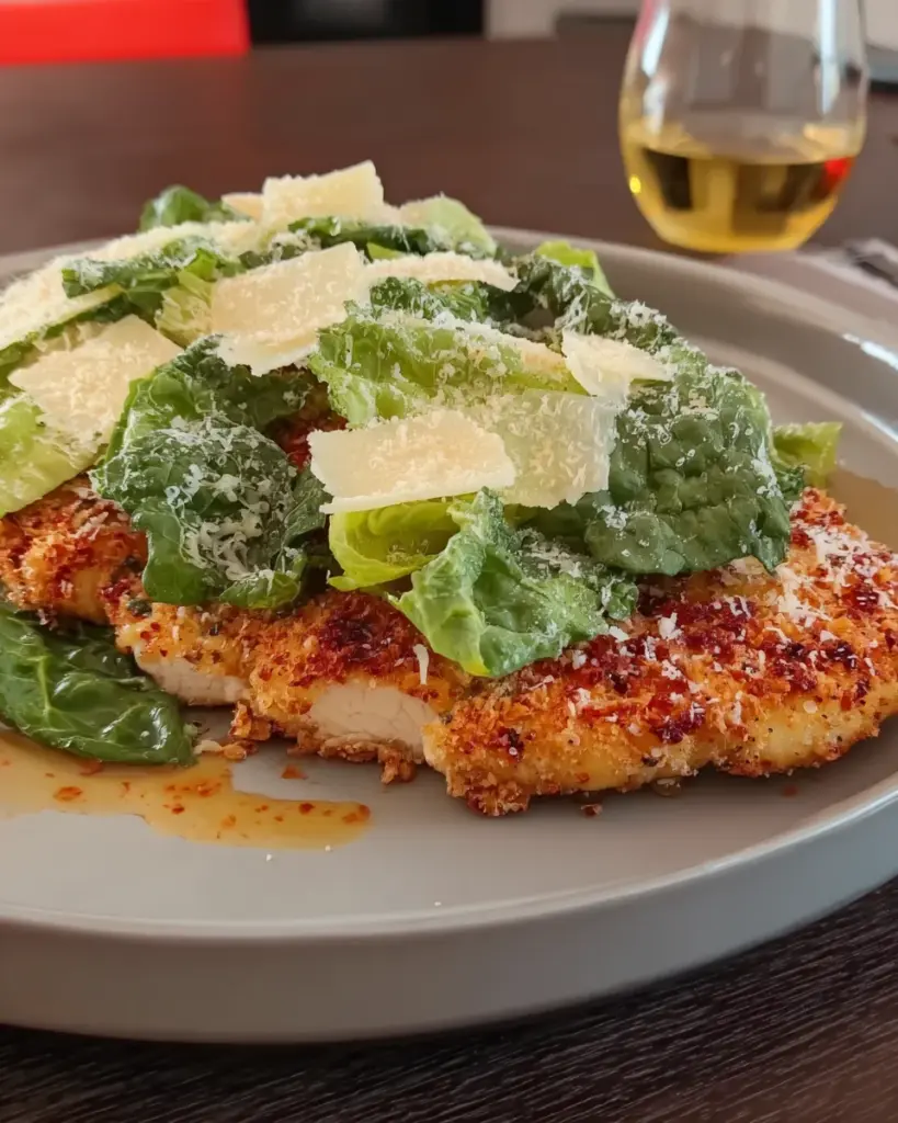 Crispy Chicken Caesar Cutlets