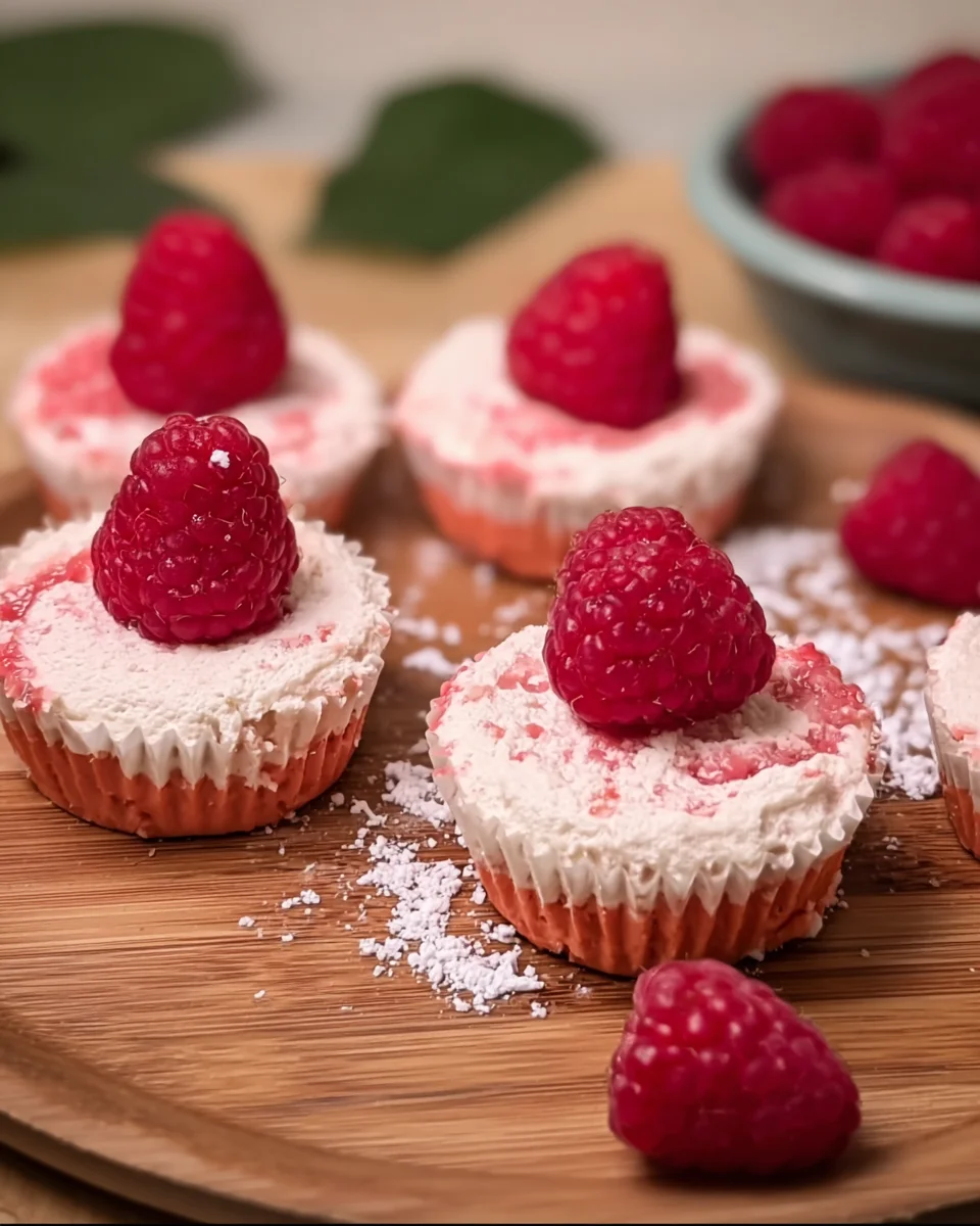 Low Calorie Mini Raspberry Cheesecake Low