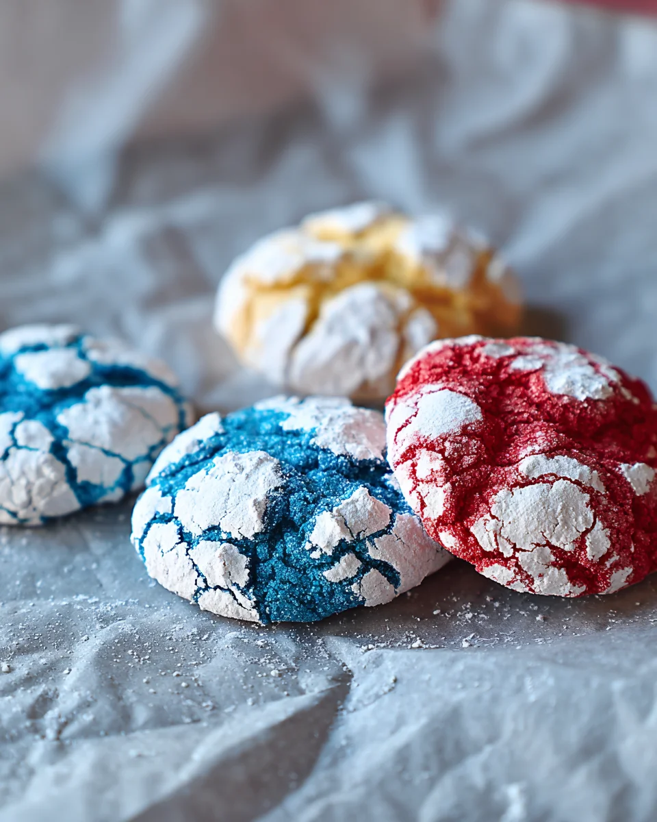 4th of July Crinkle Cookies 4th