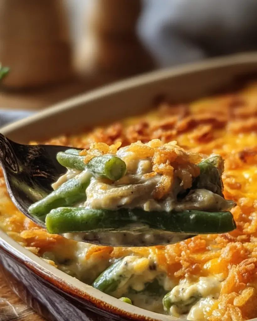 Cheddar Bay Green Bean Casserole