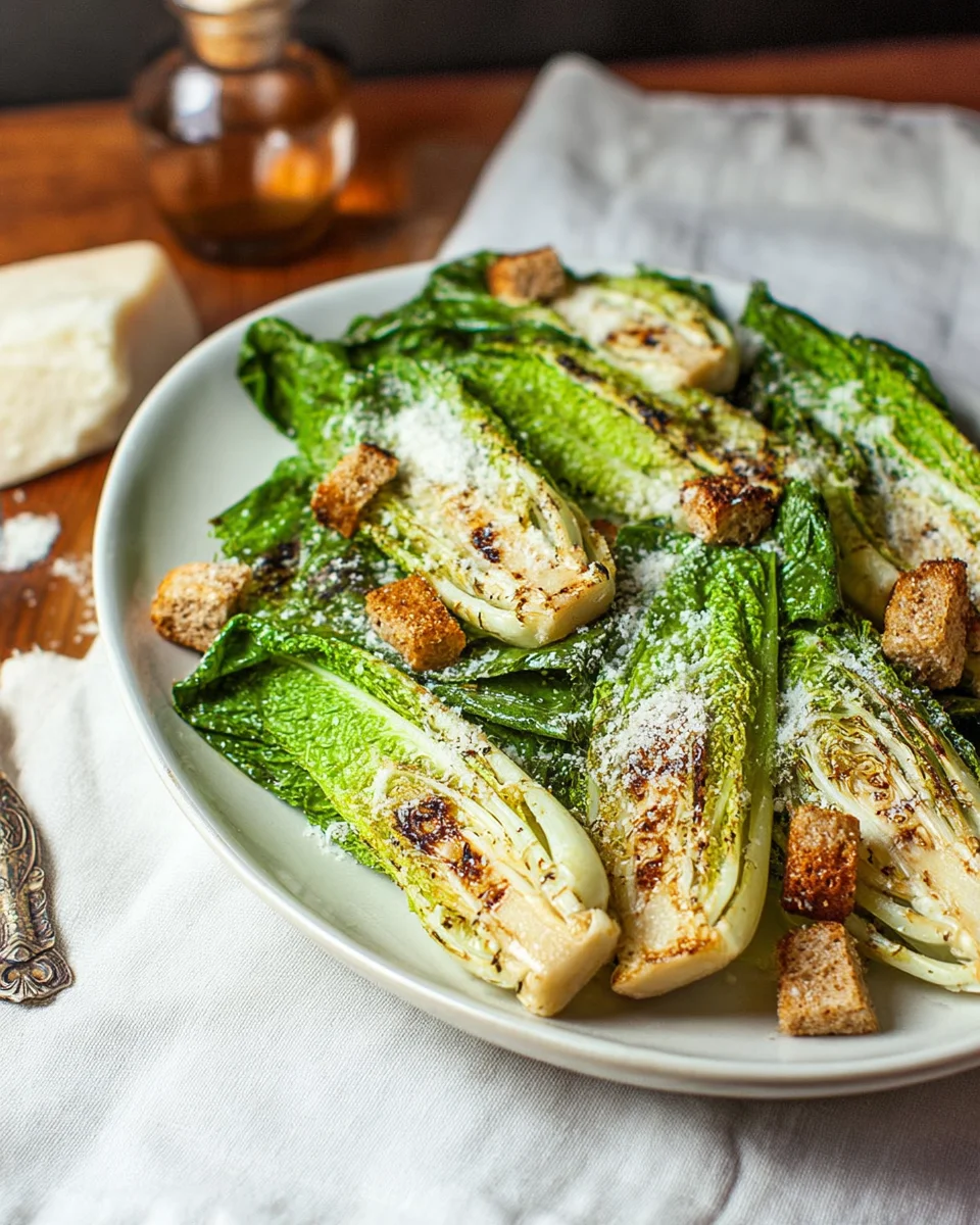 Grilled Caesar Salad Grilled