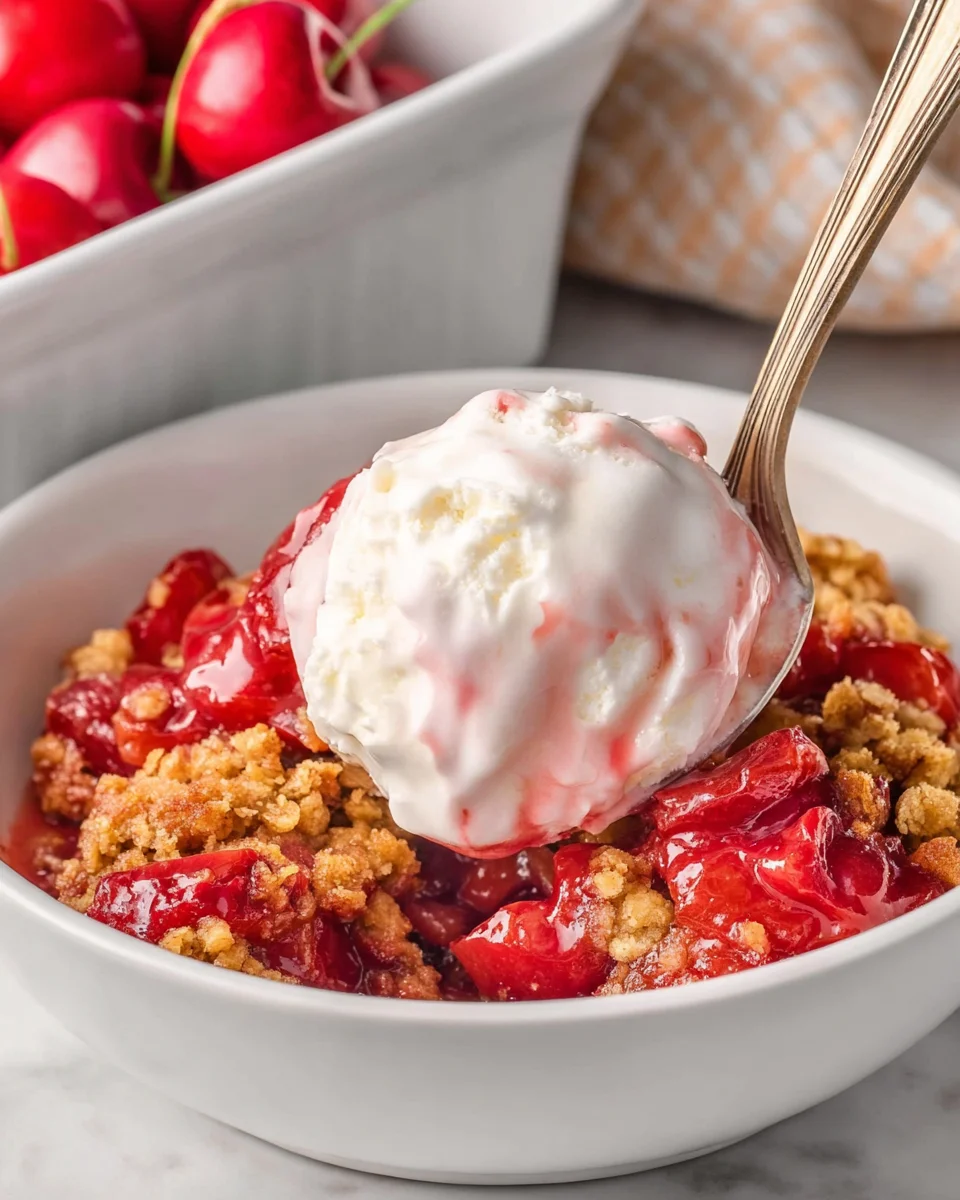 Homemade Cherry Crumble Homemade