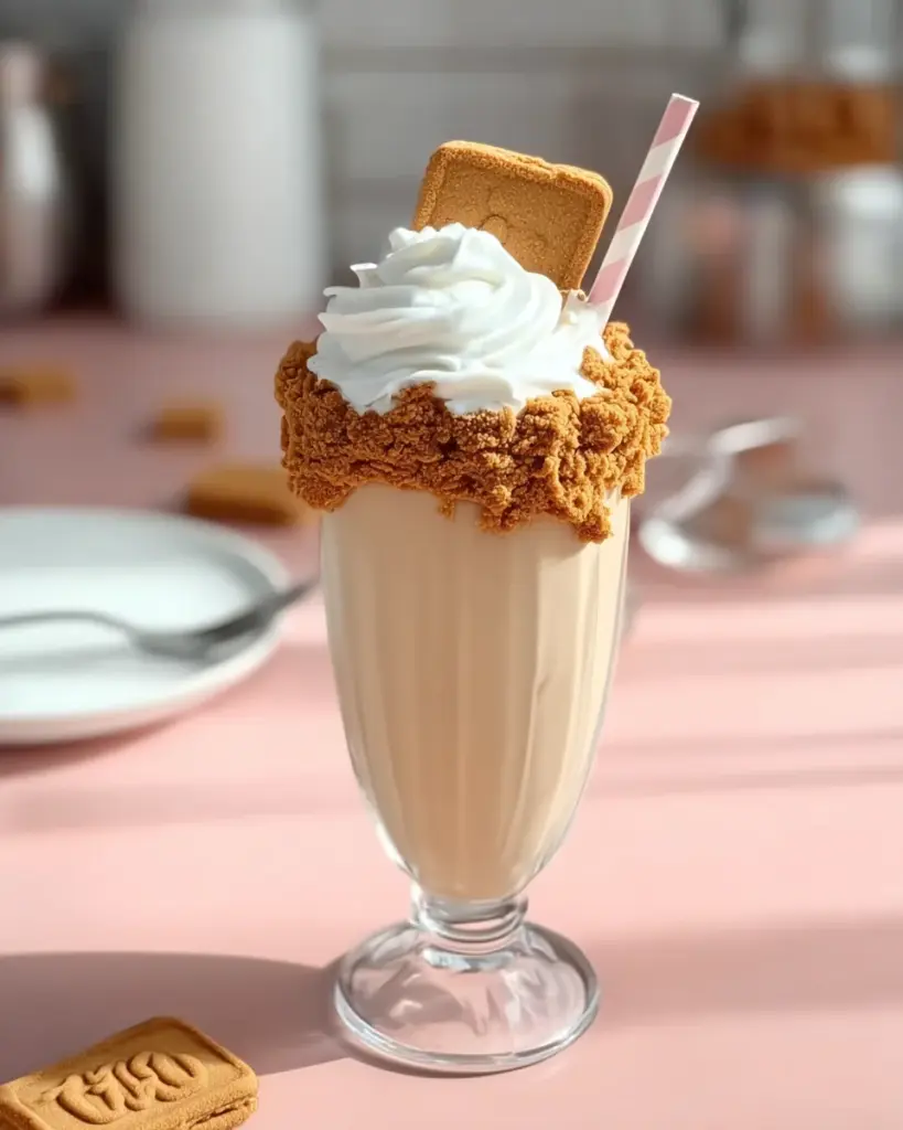 Creamy Biscoff Cookie Butter Milkshake Creamy Biscoff Cookie Butter Milkshake