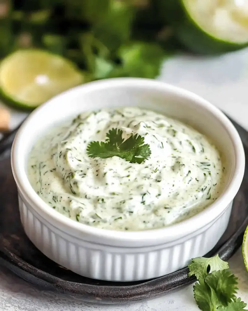 Creamy Cilantro Garlic Sauce With JalapeÃ±os