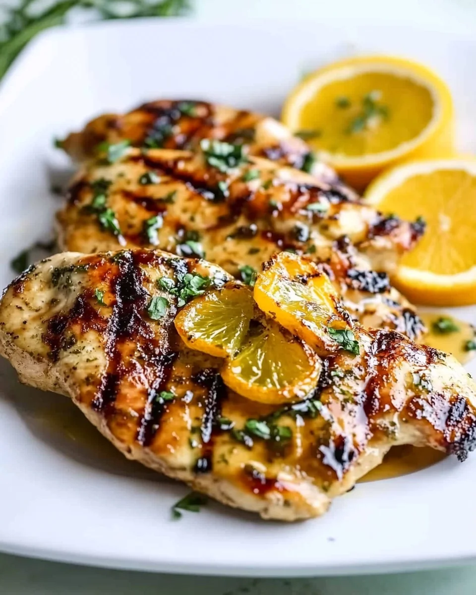 Grilled Citrus Chicken with Glaze Grilled