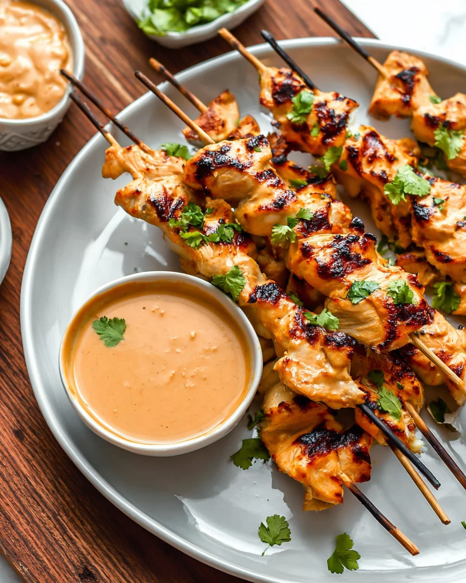 Chicken Satay with Peanut Sauce Chicken