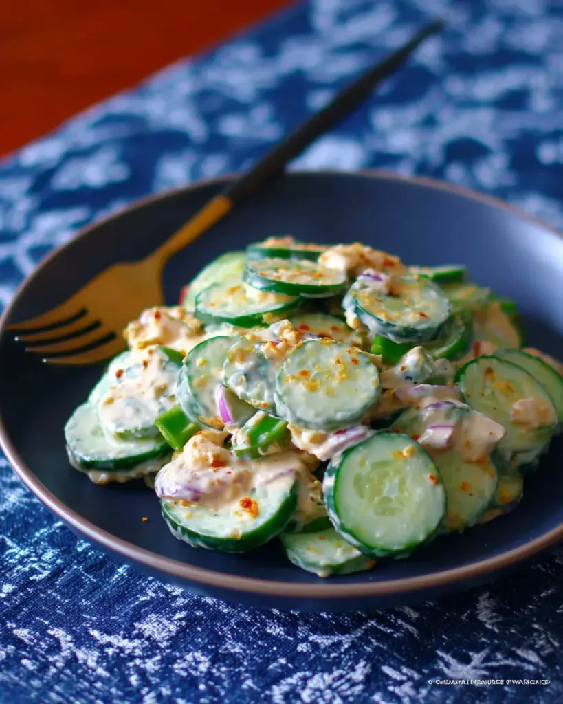 Jalapeno Popper Cucumber Salad