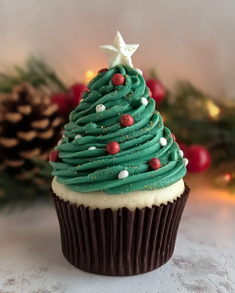 Christmas Tree Cupcakes