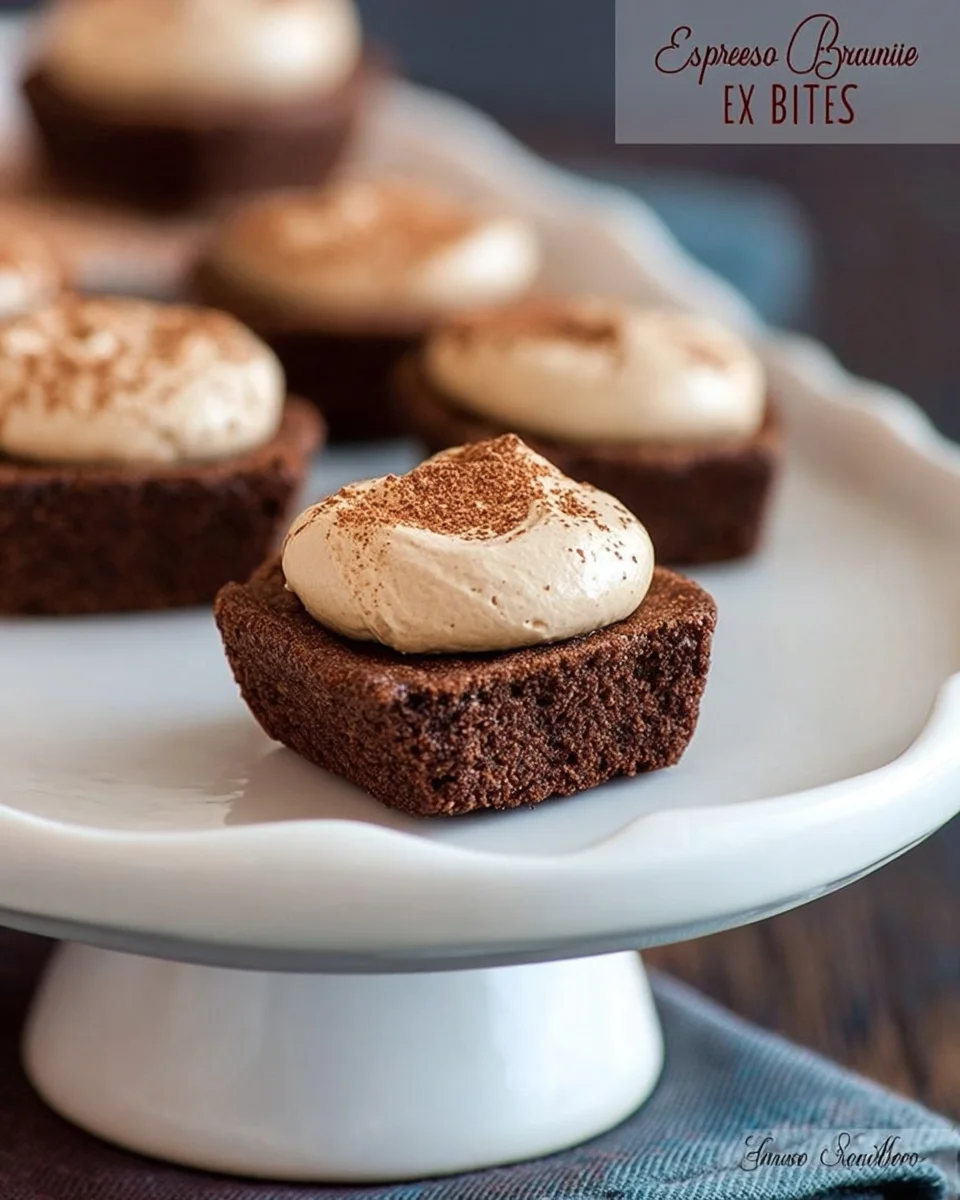 Espresso Brownie Bites Espresso