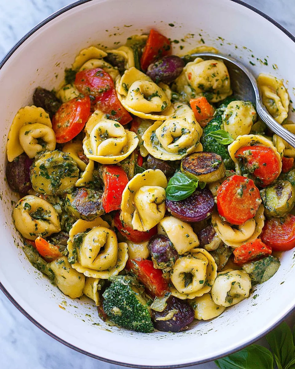 Tortellini with Sautéed Vegetables Tortellini