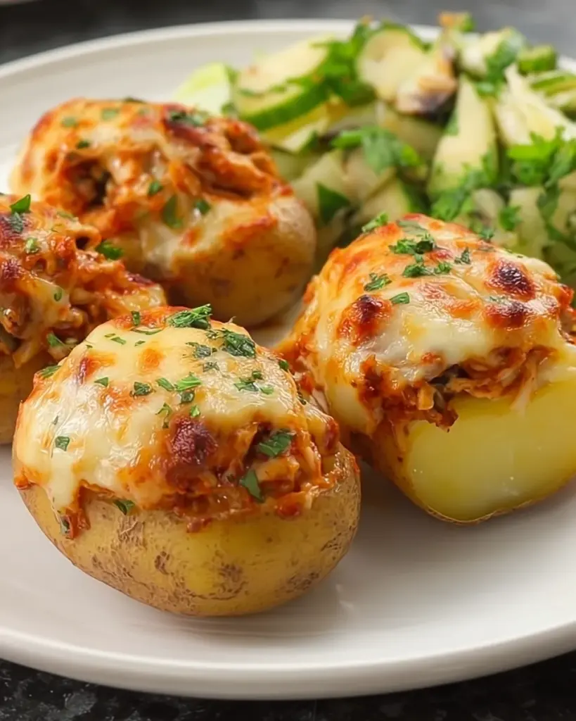 Crack Chicken Stuffed Baked Potatoes