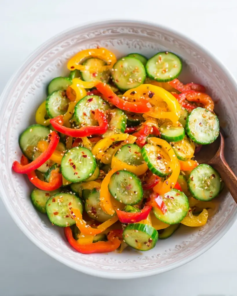 Cucumber and Sweet Pepper Salad Cucumber and Sweet Pepper Salad
