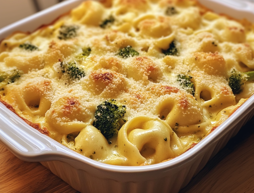 Creamy Broccoli Tortellini Bake Creamy Broccoli Tortellini Bake